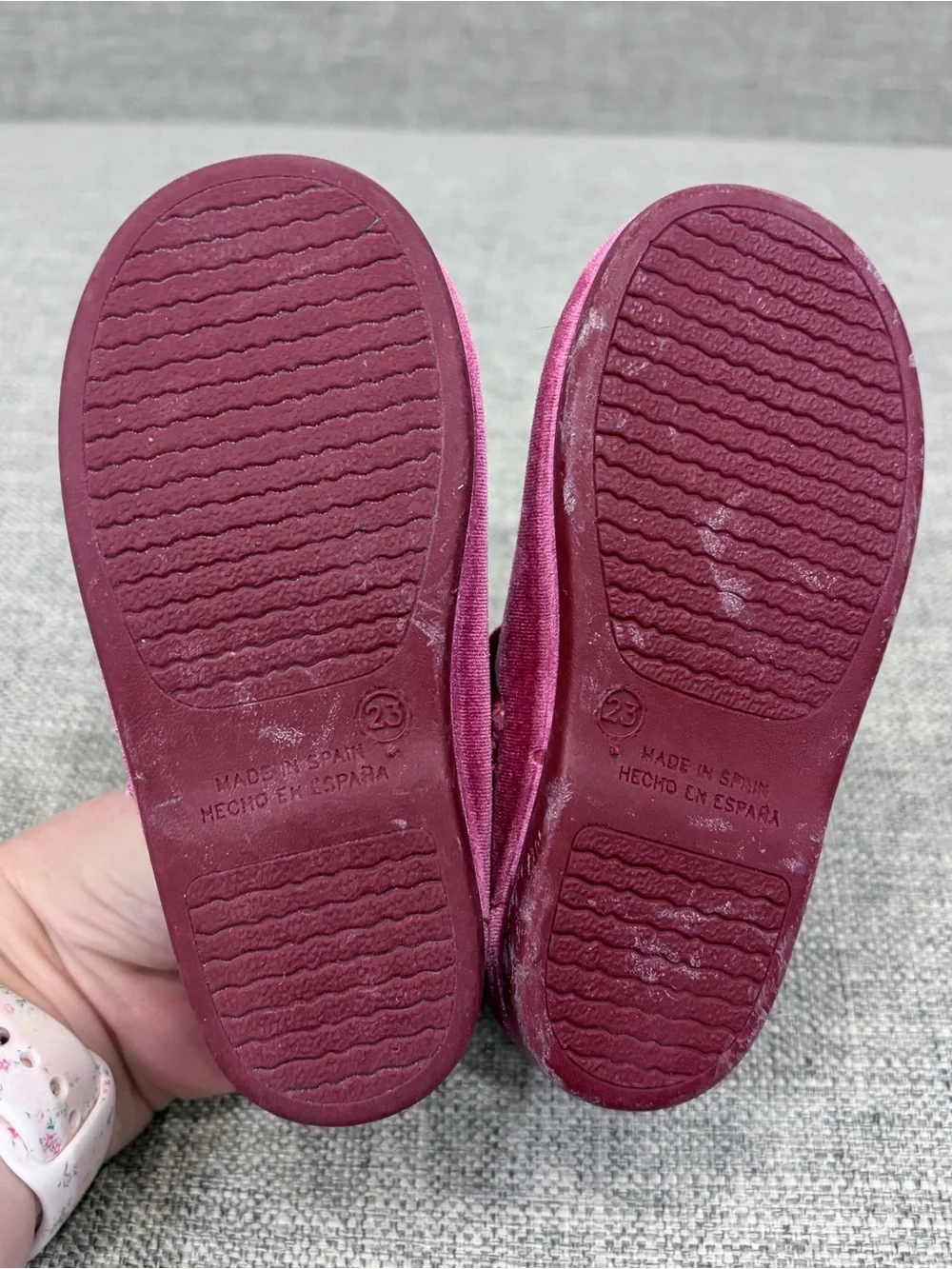 Childrenchic size 23 (similar to size 7) VGUC Velvet Mary Jane Dress Shoes